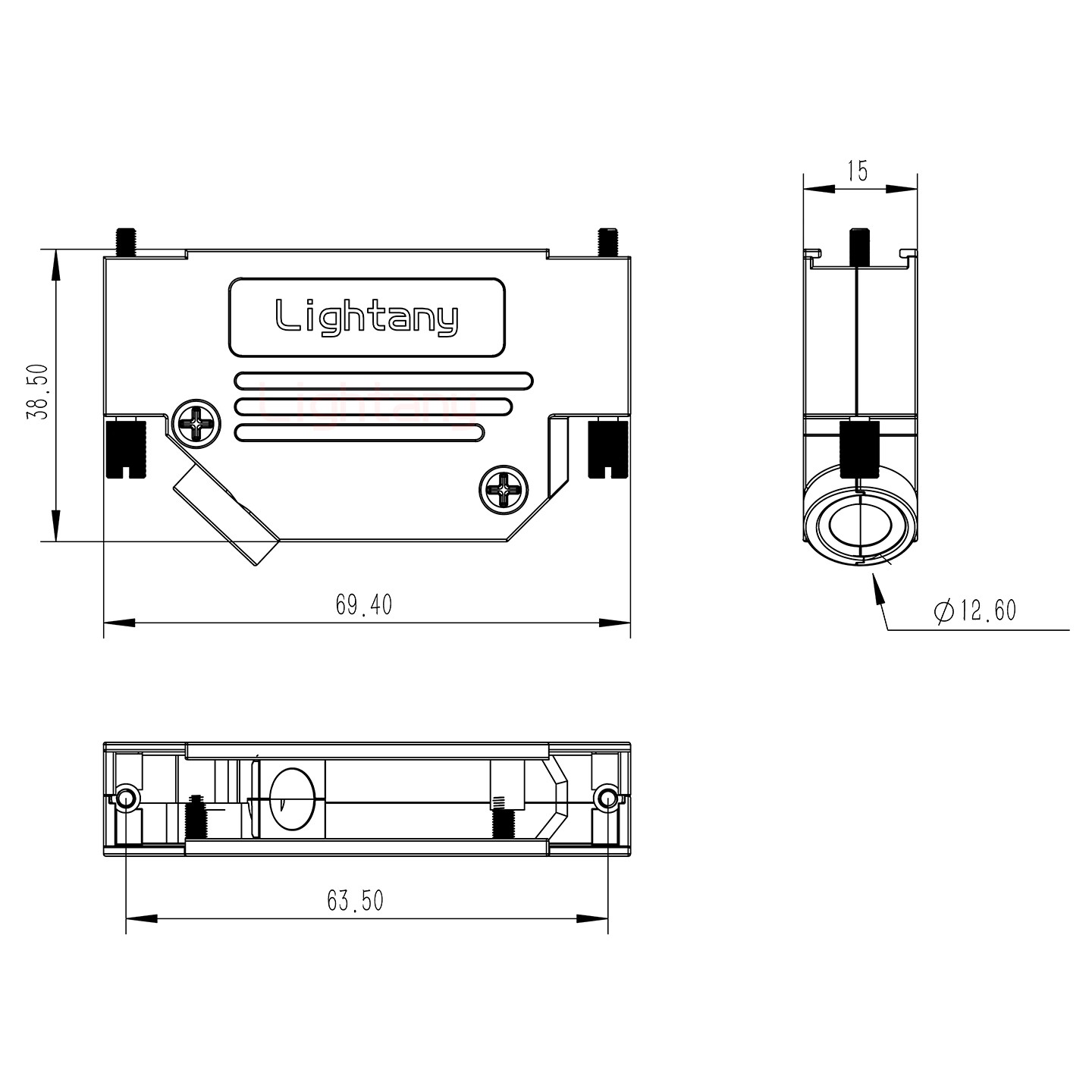 21W4公短體焊線(xiàn)10A+37P金屬外殼967斜出線(xiàn)4~12mm