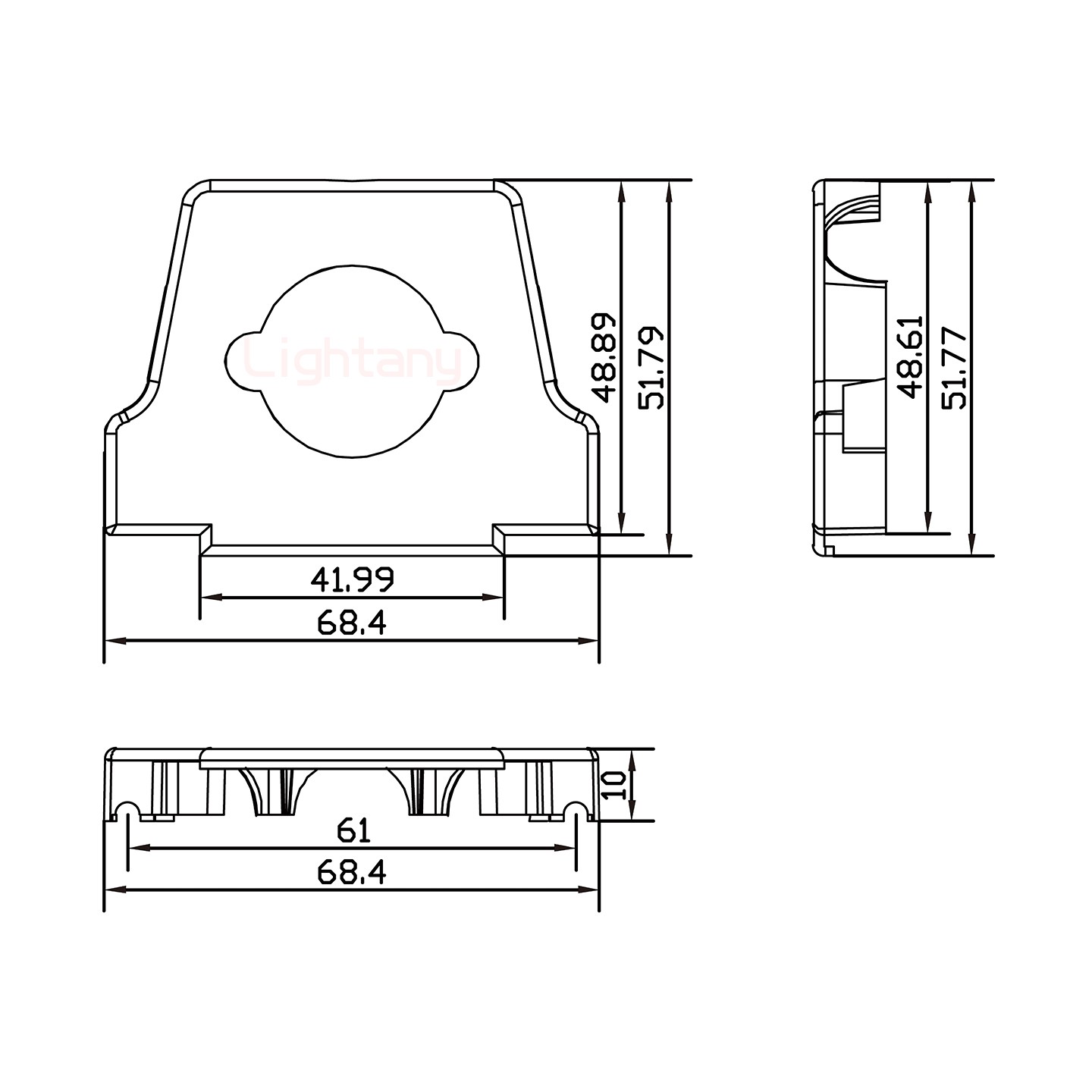 43W2母短體焊線20A+50P金屬外殼2252三個(gè)出線孔12mm
