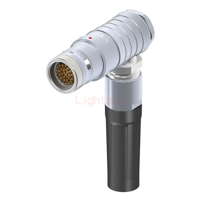 FHG.3K.030.CLAK15Z推拉自鎖帶護(hù)套彎式插頭